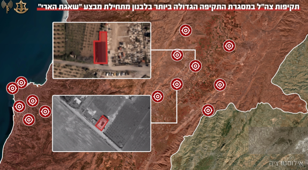 התקיפה הגדולה ביותר ברחבי לבנון