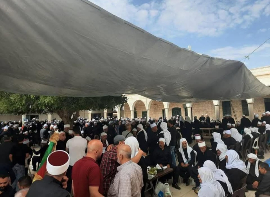 דרוזים סורים בביקור במקום הקדוש נביא האביל