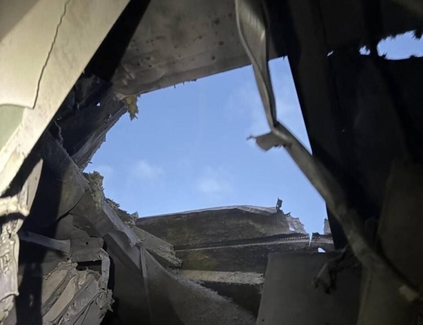 האחות שביתה נחרב מפגיעת כטב"ם