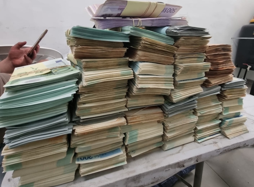מעל 5,000,000 ₪ במזומן נתפסו ברהט