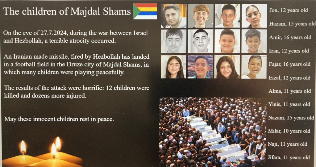 סא"ל רועי הרוביץ קיים אזכרה לילדי מגדל שמס בפינלנד