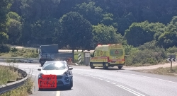 תאונת דרכים בין רכב למשאית בכניסה לדליה