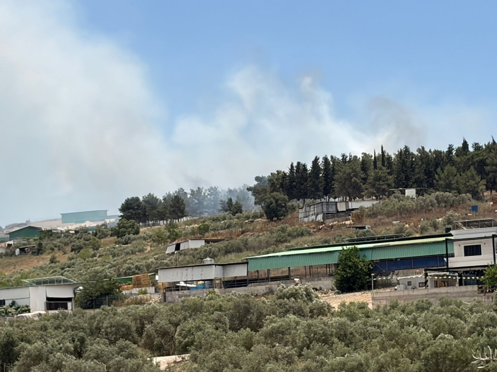 שריפה בשטח פתוח בסמ"ה ובבאקה אל-גרביה