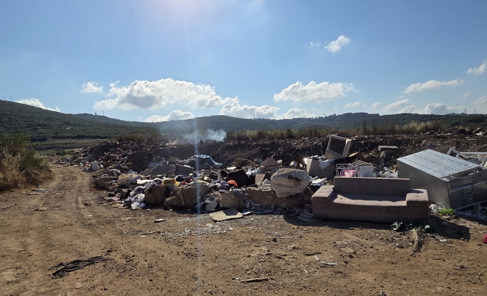 יאסר גדבאן לא מצליח להשתלט על ערימות האשפה