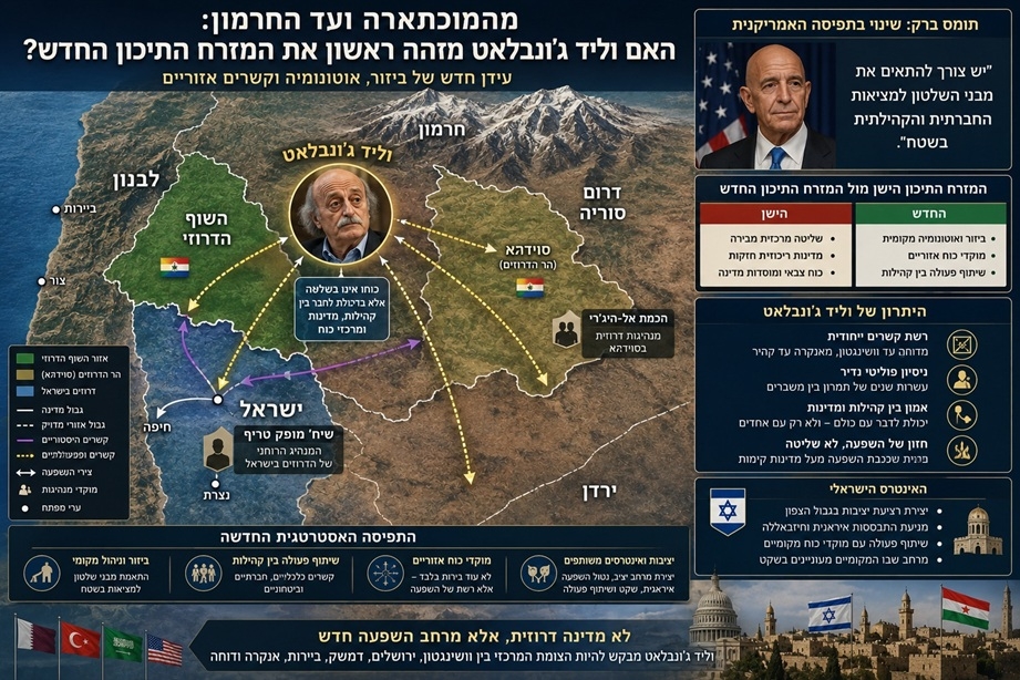האם וליד ג'ונבלאט מזהה ראשון את המזרח התיכון החדש?
