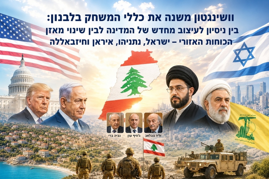 נתניהו איראן וחיזבאללה המשחק בלבנון