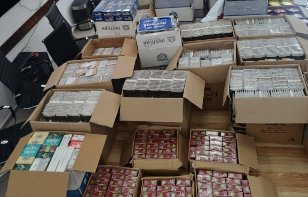 נתפסו כ160 ק"ג טבק וכ-1,300 פאקטים של סיגריות ו65 ק"ג טבק לנרגילה