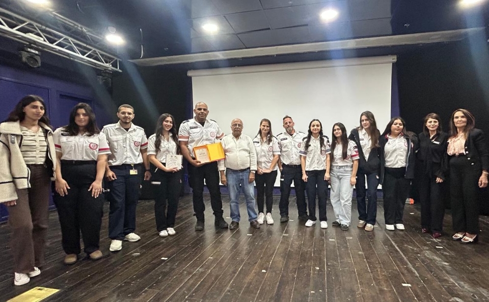 אות הוקרה לתחנת מד״א רכס הכרמל 